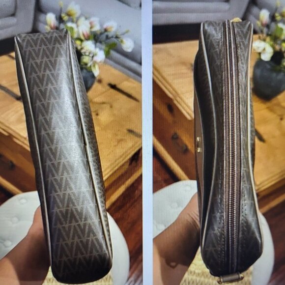 MARIO VALENTINO Vintage Monogram Shoulder Bag w/dust bag EUC - Picture 6 of 7